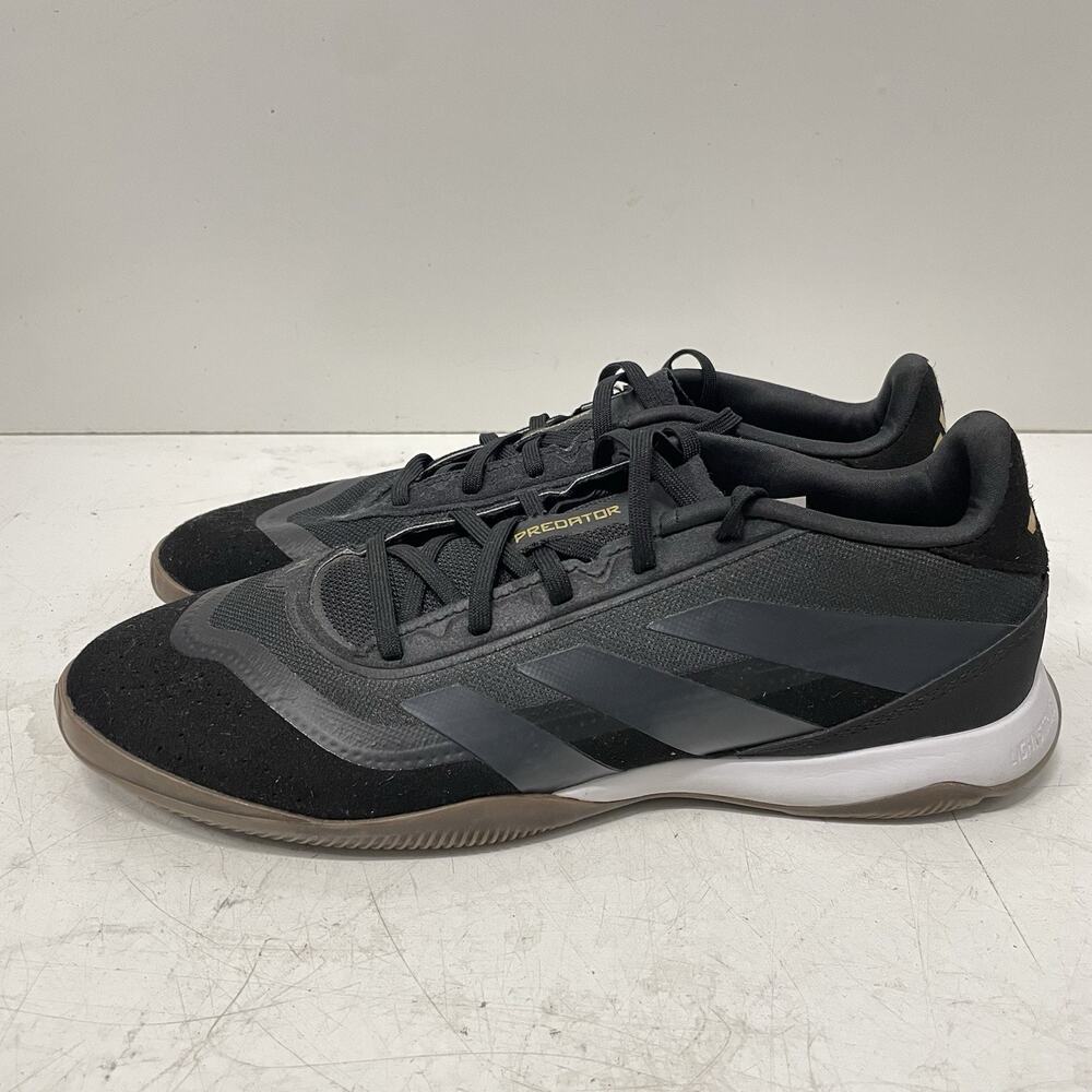 Adidas Predator League Men's Indoor Soccer Shoe Black Football Sneakers Sz 10